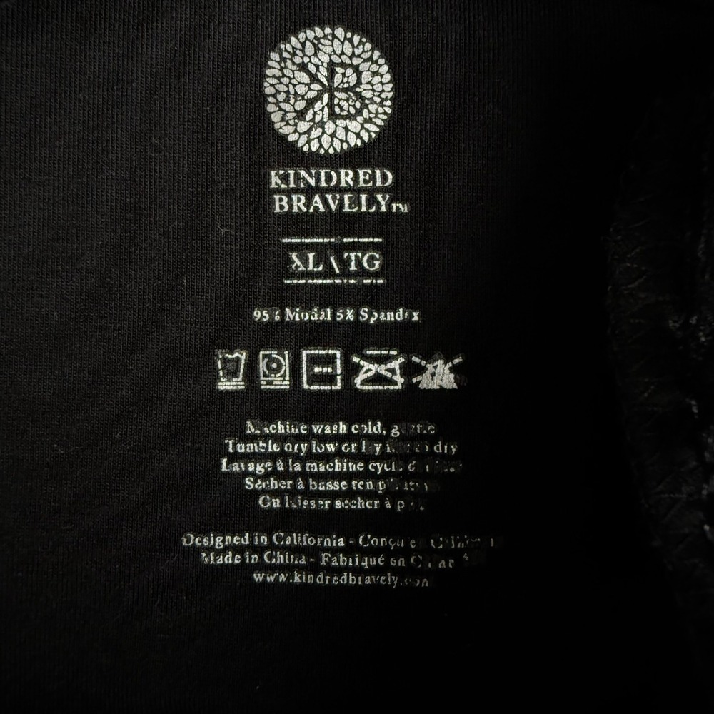 Kindred Bravely Lucille Nursing Nightgown Black Lace Racerback Maternity XL - Picture 6 of 7
